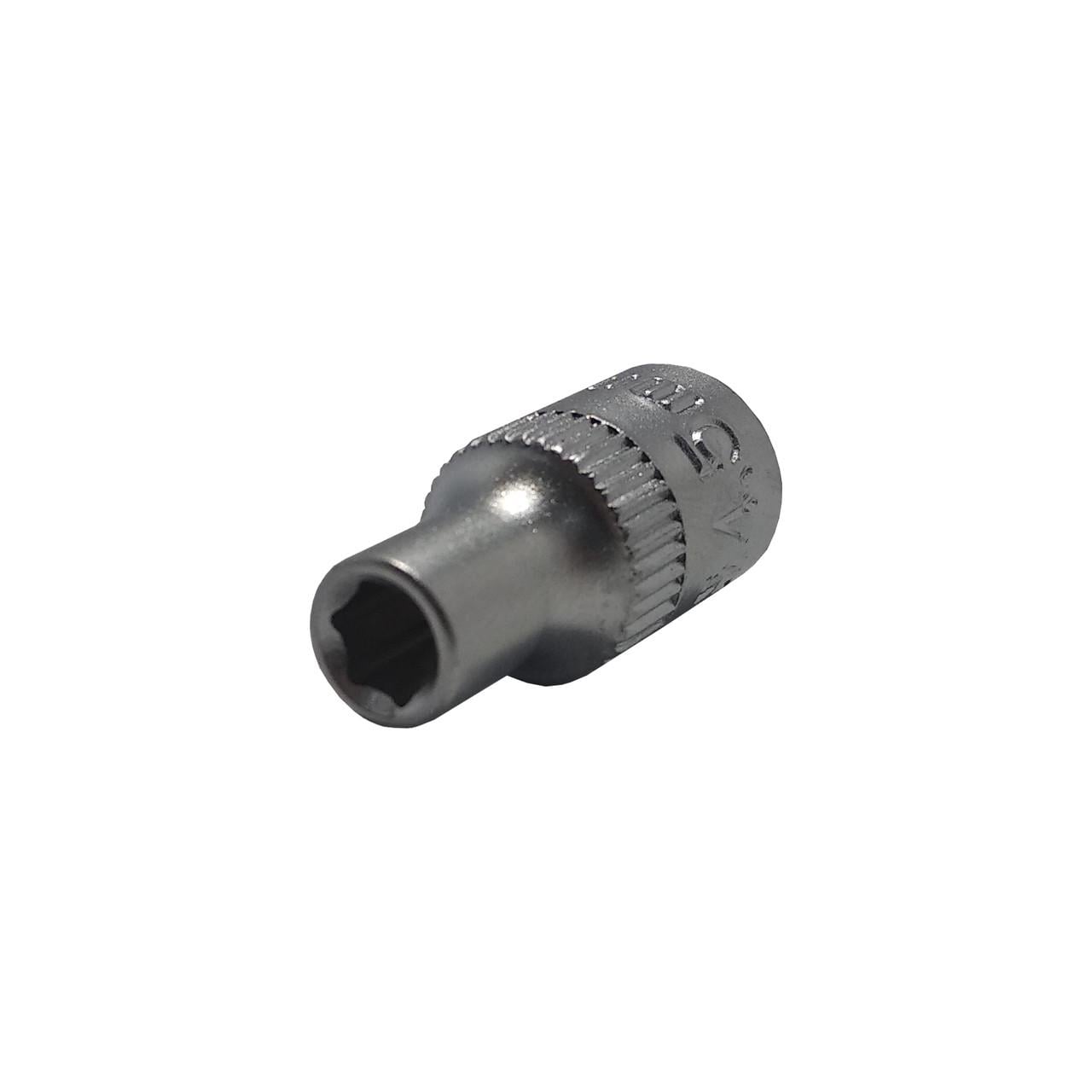 Головки шестигранные HorsAY Hard Cr-V присоединительный квадрат 1/4" 4,5 мм (0201-053) Головки шестигранные HorsAY Hard Cr-V присоединительный квадрат 1/4" 4,5 мм (0201-053)
