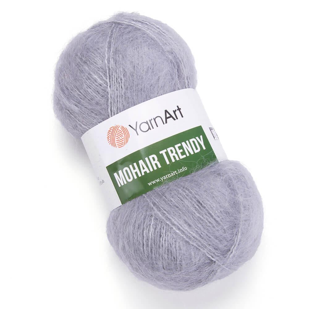 Пряжа YarnArt Mohair Trendy 113 Світло-сірий (6208)