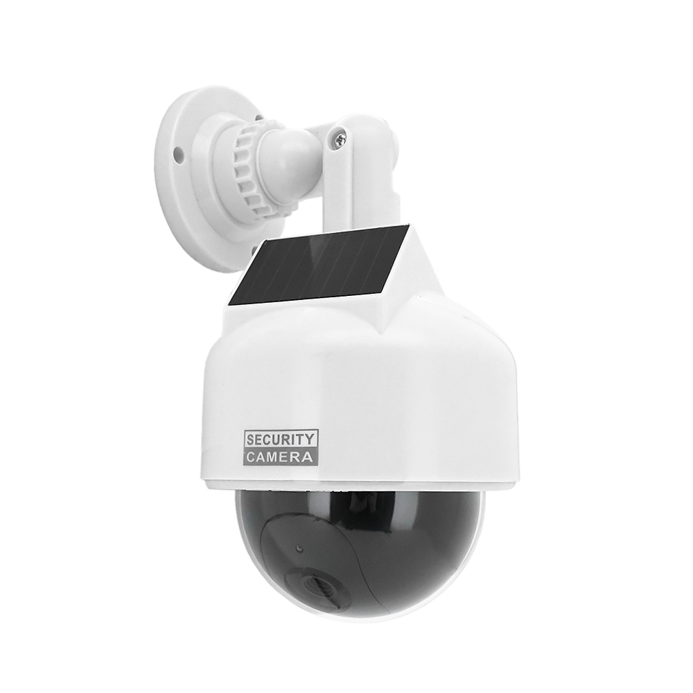 Муляж камеры видеонаблюдения VOLTRONIC купольный с солнечной панелью красный светодиод 14х11,5х12 см (YUT_V1707)