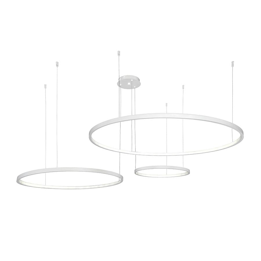 Люстра подвесная светодиодная Levistella 7529832-3B 400/600/800 мм Белый