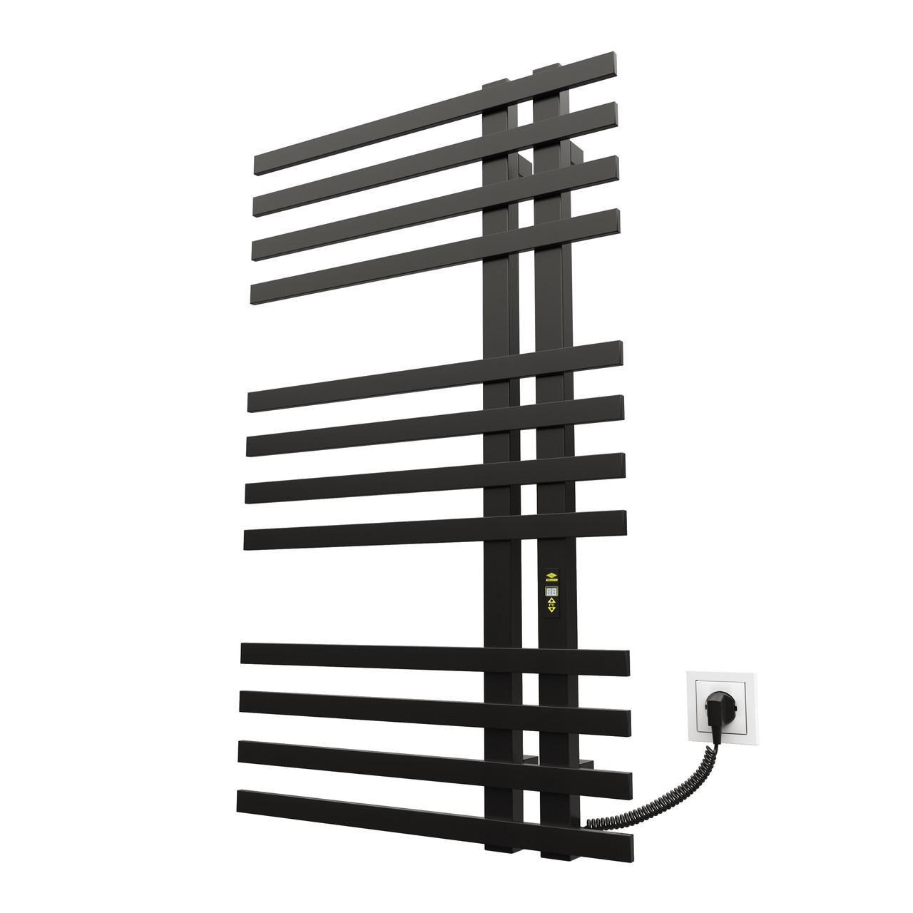 Полотенцесушитель Kosser Браш 1000х600 мм ER с таймером Черный (ДБ02ER)