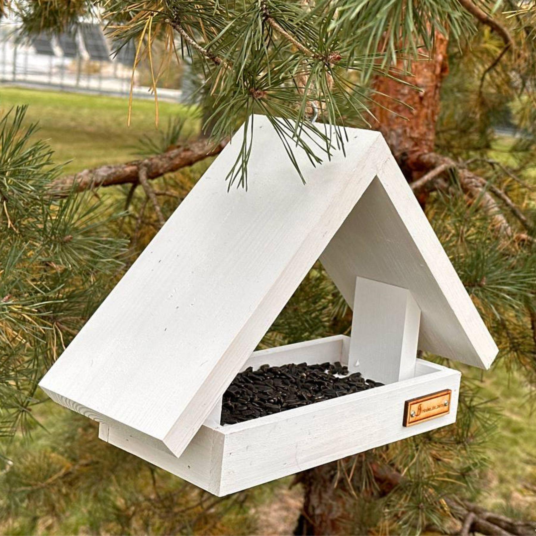 Кормушка для птиц подвесная House for birds Радуга Белый