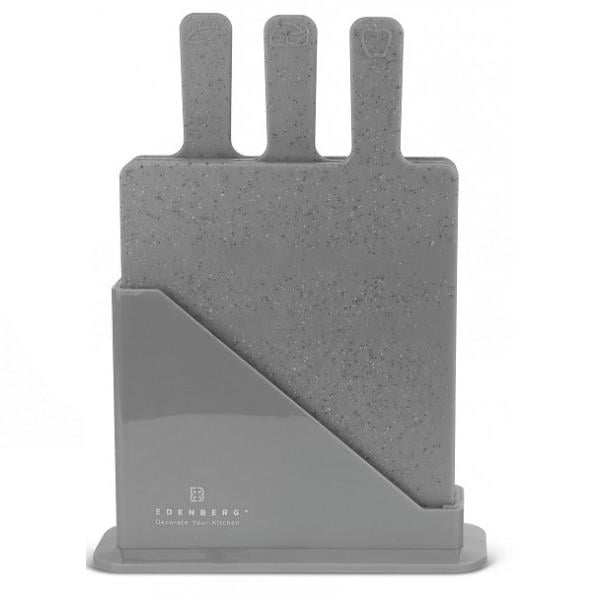 Доски кухонные разделочные Edenberg EB-11982 с подставкой 4 пр. (EB-11982)