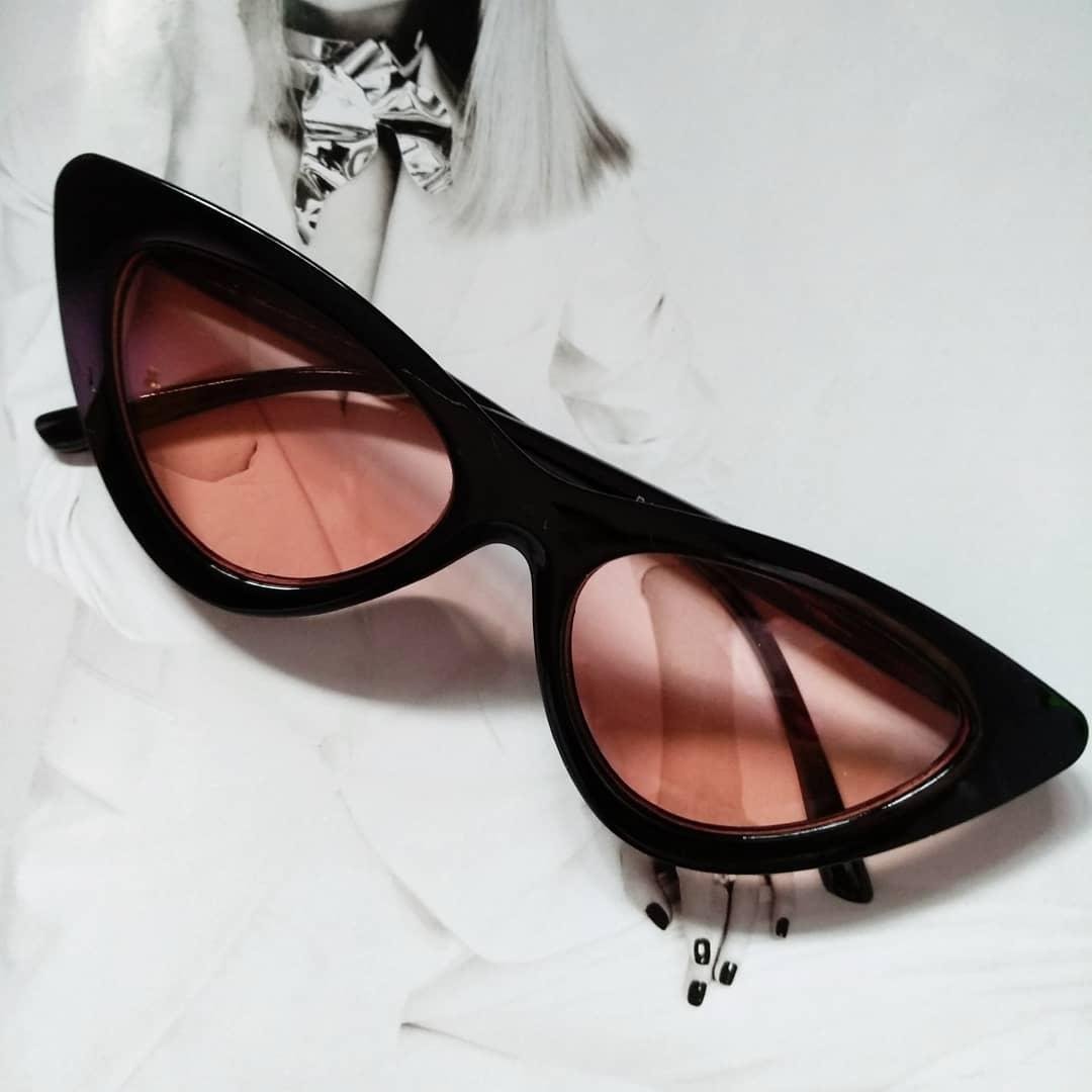 Окуляри трикутні сонцезахисні Котяче око Чорний/Жовтий - фото 2 Окуляри трикутні сонцезахисні Котяче око Чорний/Жовтий - фото 2