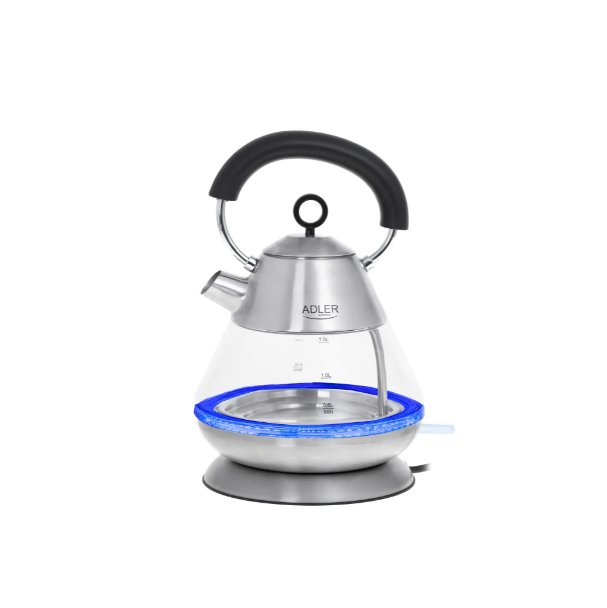 Електрочайник скляний Adler STRIX з підсвічуванням 2200 Вт 1,5 л (AD 1282) Електрочайник скляний Adler STRIX з підсвічуванням 2200 Вт 1,5 л (AD 1282)