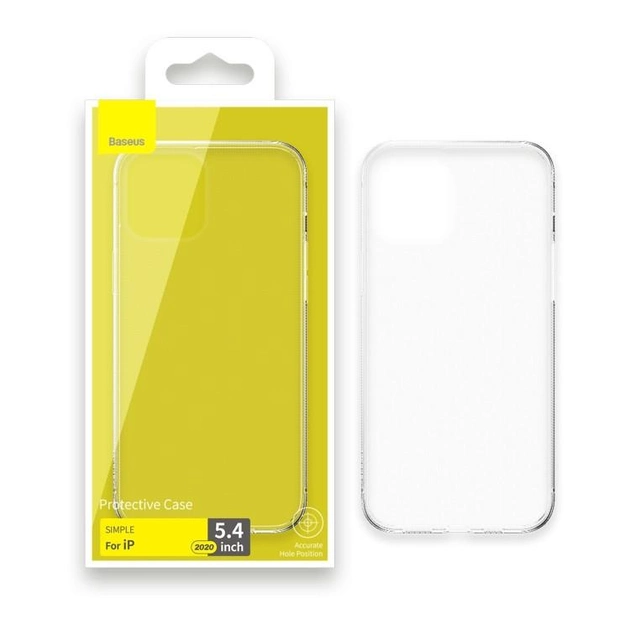 Чохол накладка Baseus Simple Series Case for iPhone 12 Mini Clear - фото 2