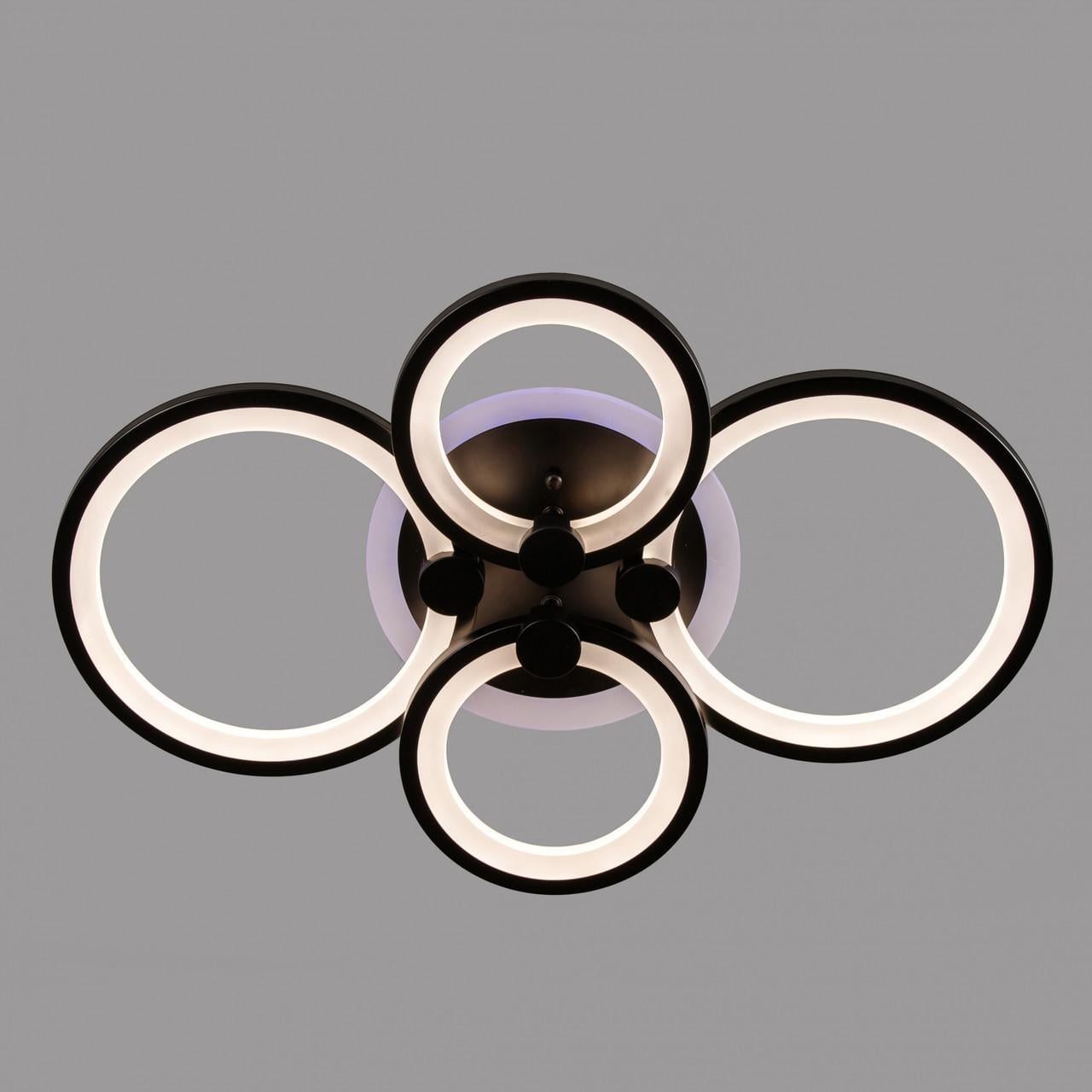 Люстра LED Svet SL-5332/2+2 BK+RGB 112W Черный