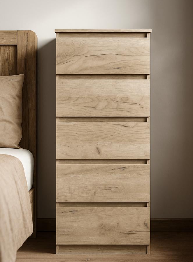 Комод для одежды Мастер Форм Брайт 500х376х1170 мм Дуб крафт серый (20173) Комод для одежды Мастер Форм Брайт 500х376х1170 мм Дуб крафт серый (20173)