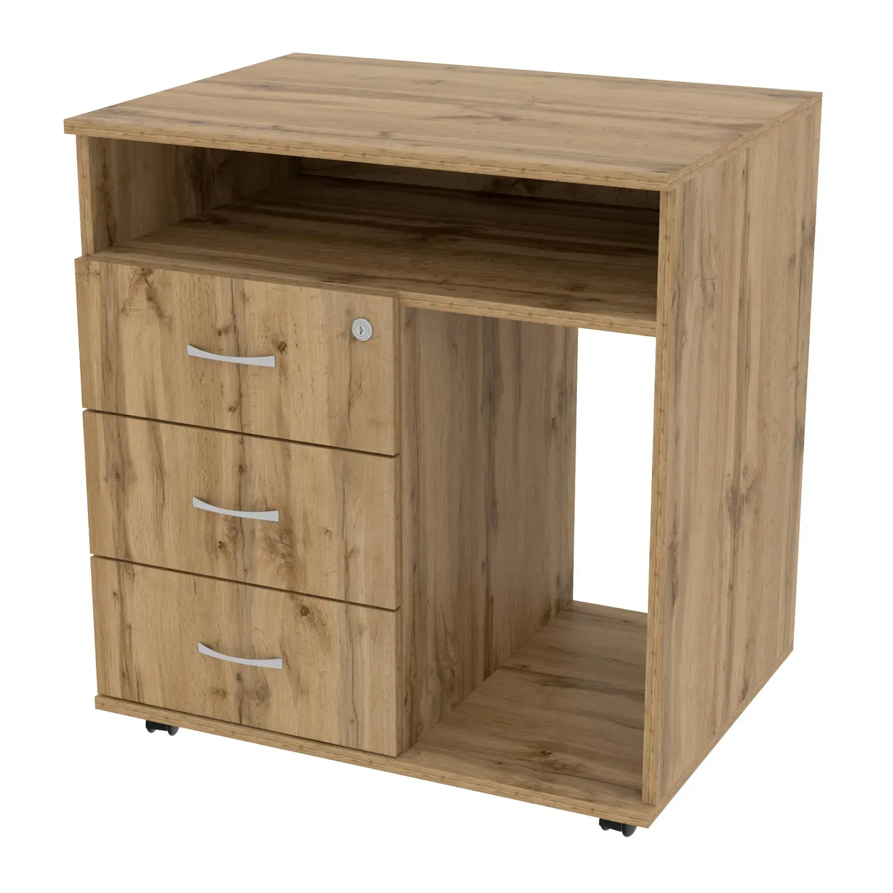 Тумба офісна Kontinent ТМО-4 на коліщатках 700х520х760 мм Дуб Аппалачі (53117747) - фото 1 Тумба офісна Kontinent ТМО-4 на коліщатках 700х520х760 мм Дуб Аппалачі (53117747) - фото 1