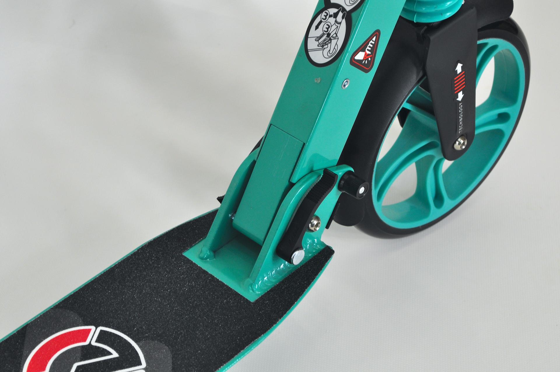 Самокат Maraton Comfort двоколісний з підногою і ременем Бірюзовий - фото 11 Самокат Maraton Comfort двоколісний з підногою і ременем Бірюзовий - фото 11