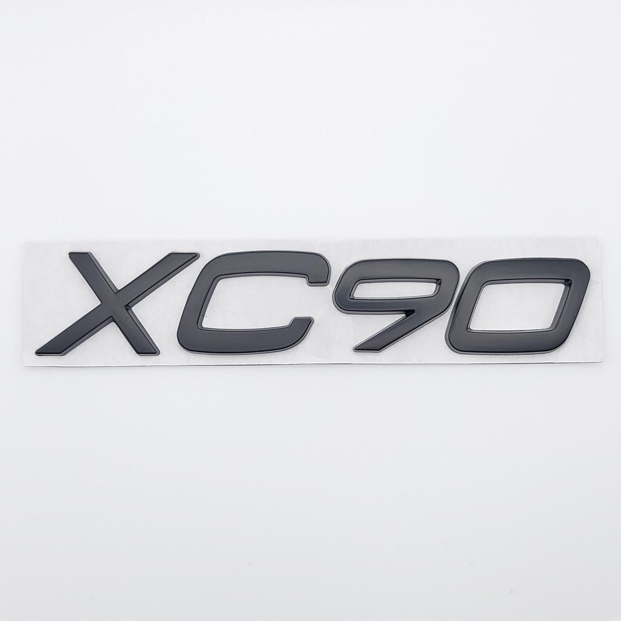 Эмблема надпись XC90 XC60 на заднюю часть Volvo металл Черный матовый (1819826173)