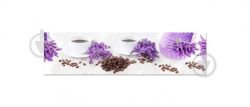 Наклейка виниловая кухонный фартук  Zatarga  "Кофе и лаванда"  650х2500 мм (Z180391/1)