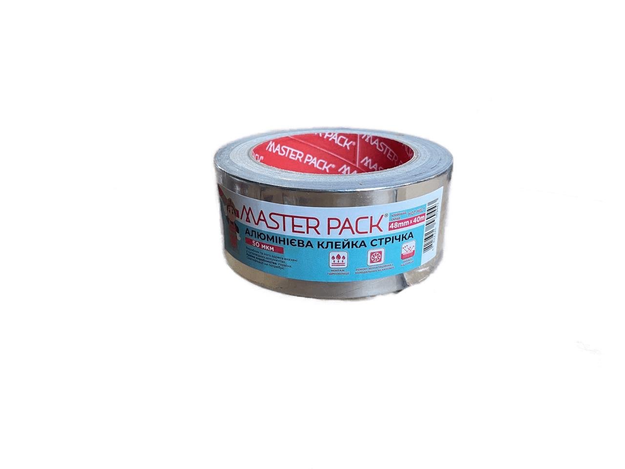 Лента алюминиевая клейкая Master Pack 48x40 м