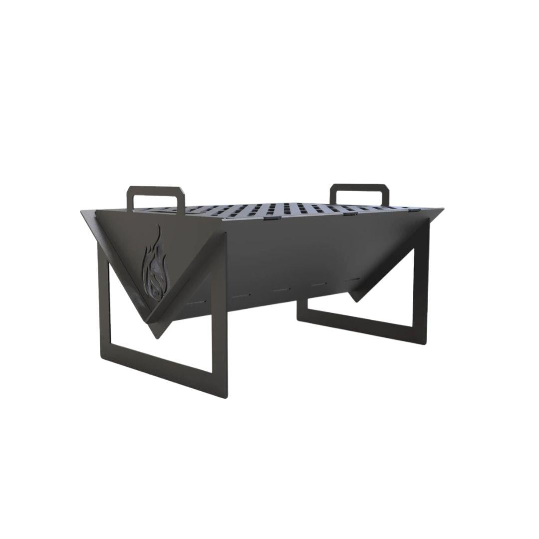 Мангал-гриль розбірний Carino Flat Pack V2 метал 3 мм без покриття 500х390х300 мм (36953559)