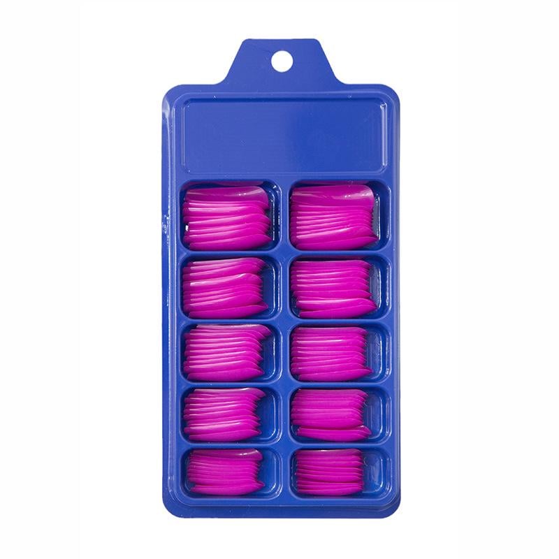 Накладні нігті Bananahall BLC028 Балерина 100 шт. Фіолетово-рожевий (A9742)