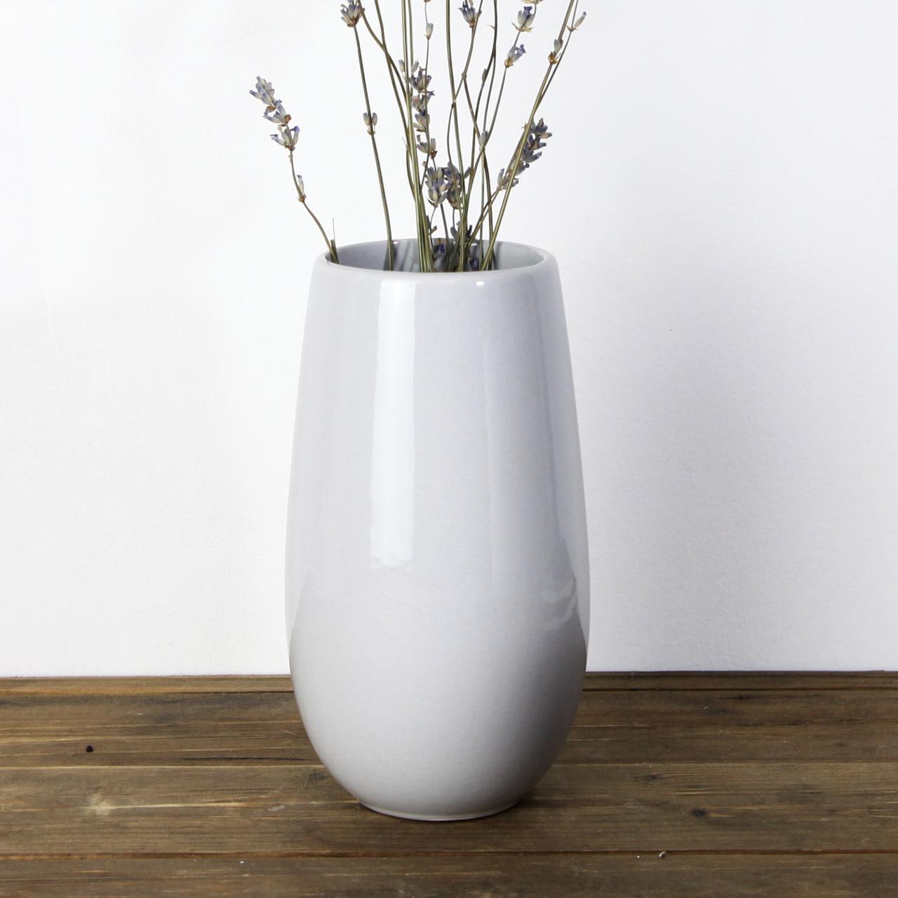 Ваза для цветов керамическая Rezon Laconic mini 20 см Светло-серый (2687618024)