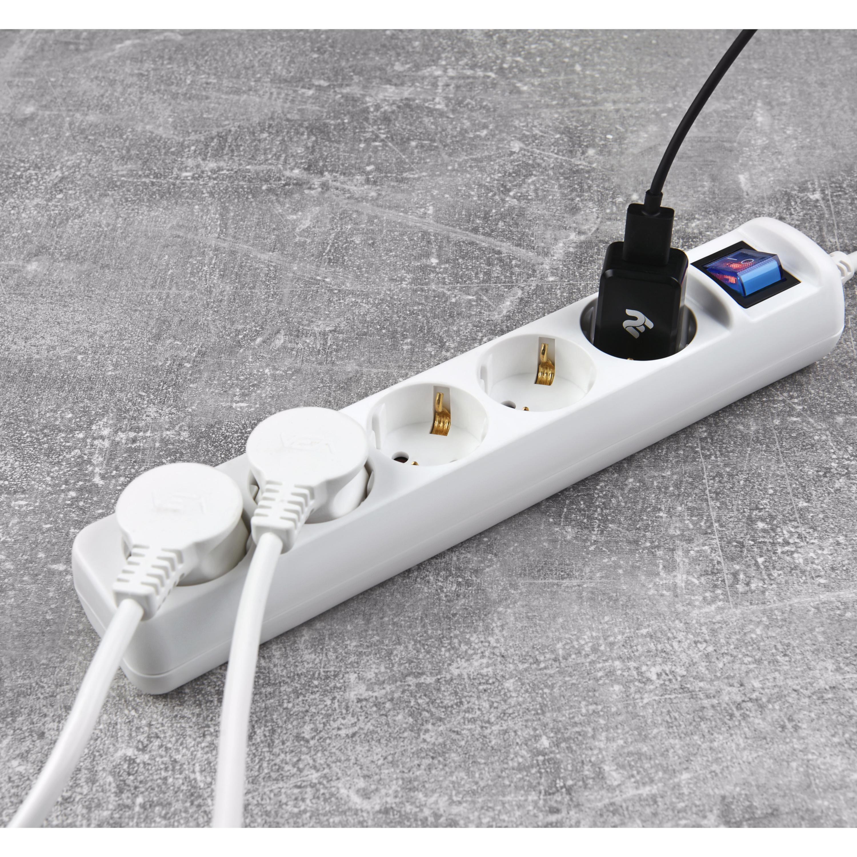 Удлинитель сетевой 2E 5XSchuko с выключателем 3Gx1 мм 3 м White (2E-U05ESM3W) - фото 5 Удлинитель сетевой 2E 5XSchuko с выключателем 3Gx1 мм 3 м White (2E-U05ESM3W) - фото 5