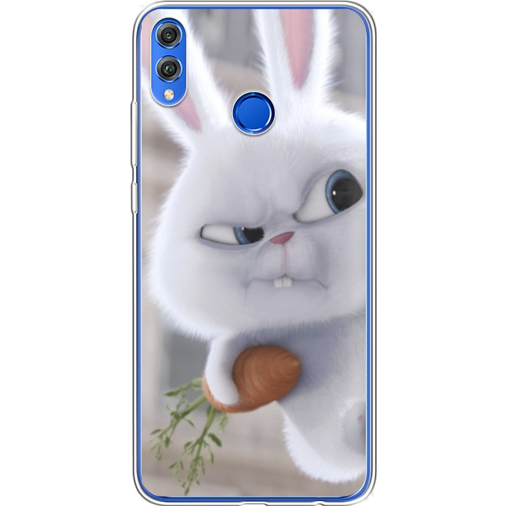 Чехол Boxface Honor 8x Rabbit Snowball Прозрачный силикон (35419-up1116-35419)