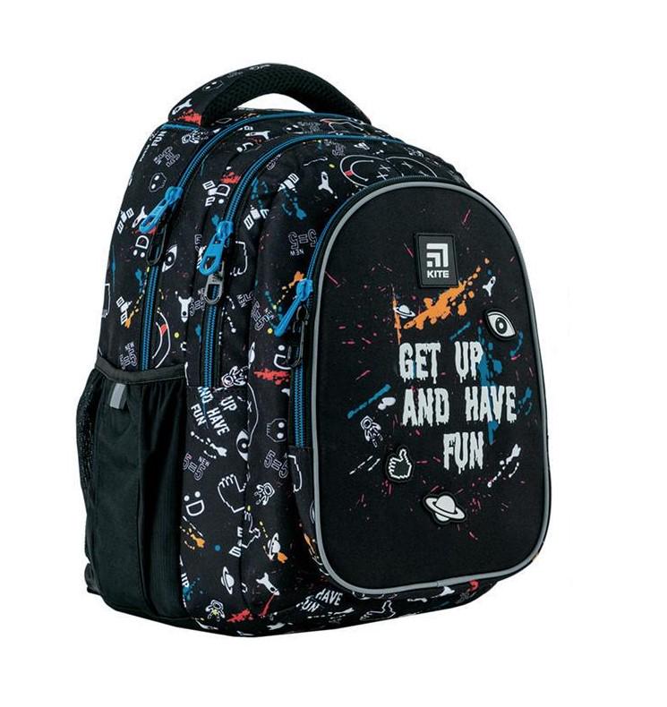 Рюкзак KITE Education teens 40x29x17 см 20,5 л Черный (K24-8001M-3)