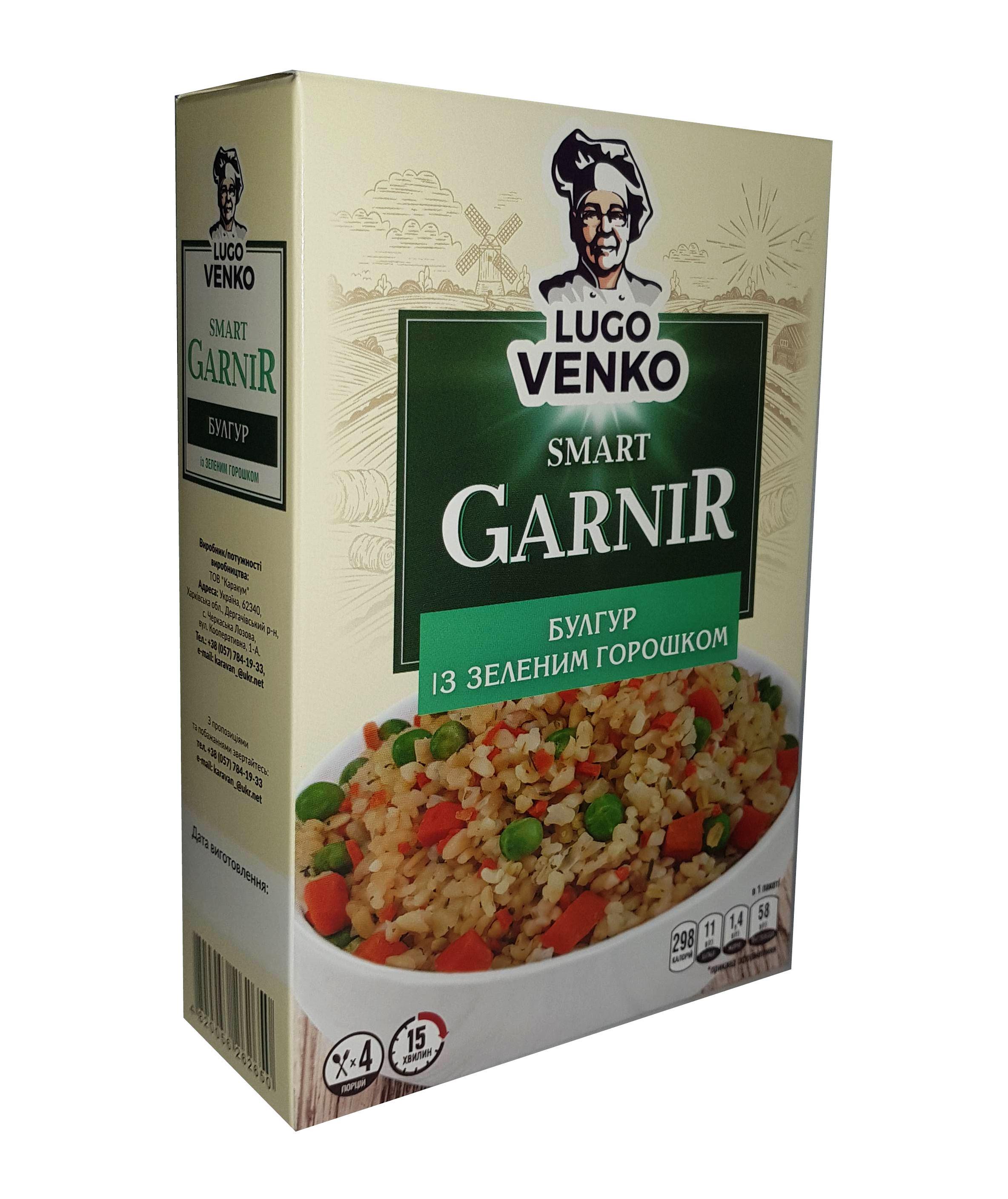 Каша LUGO VENKO Булгур із зеленим горошком 216 г (4820056262650)