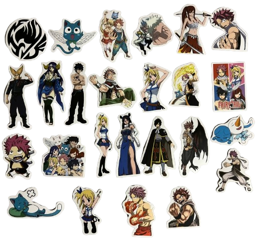 Набор стикеров виниловых Хвост Феи Столетний квест 25 шт. (1082) Набор стикеров виниловых Хвост Феи Столетний квест 25 шт. (1082)