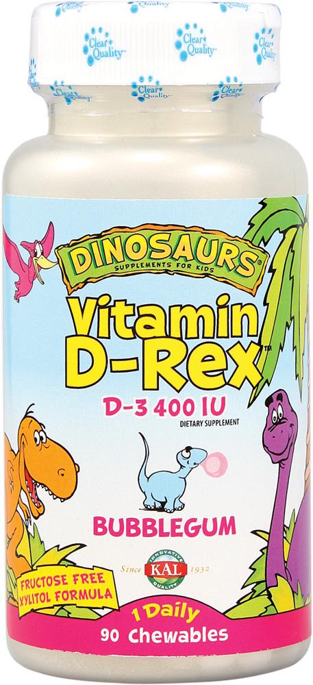 Витамины Vitamin D-Rex 90 Chewables Bubblegum Витамины Vitamin D-Rex 90 Chewables Bubblegum