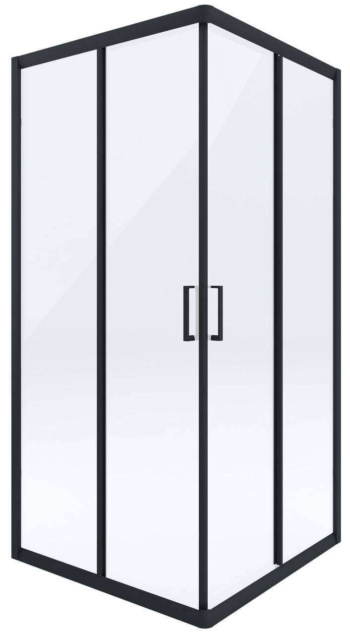 Душевая кабина Funkia KYC_N42K стеклянная квадратная 80 см Черный (27879349)