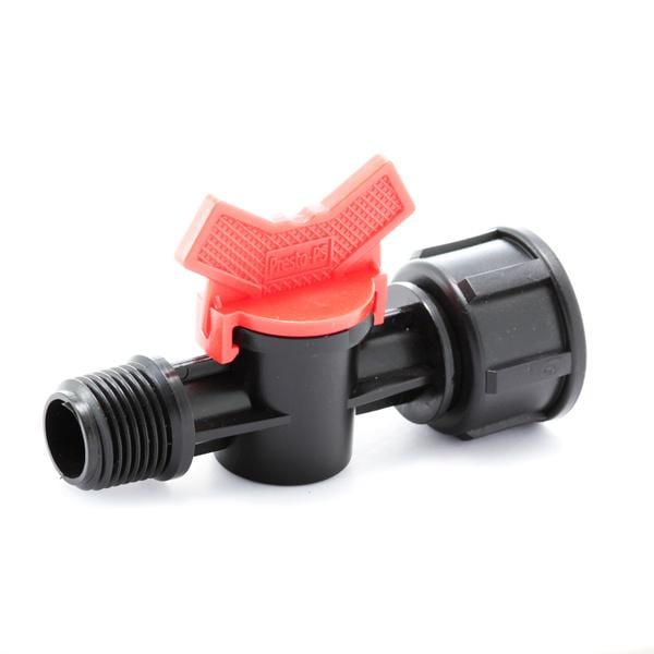 Кран шаровый Presto-PS с наружной и внутренней резьбой 1/2 на 3/4" (MF-011234)