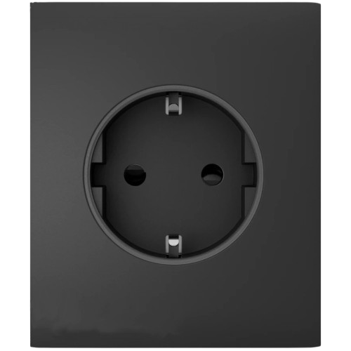 Фронтальна панель Ajax CenterCover basic type F для вбудованої розетки Graphite (31022223)