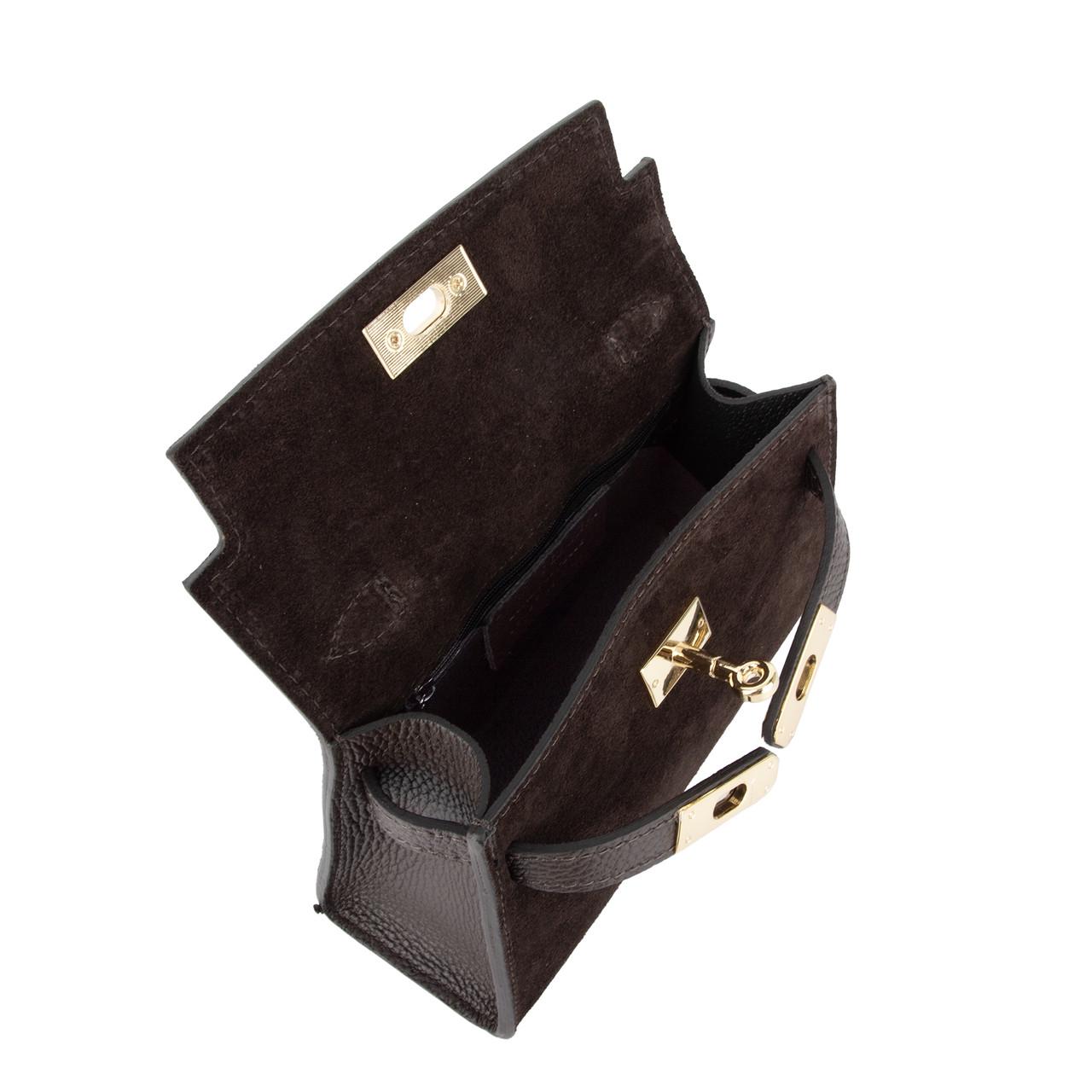 Сумка жіноча замшева Virginia Conti 04011 Шоколадний (2765513993) - фото 4