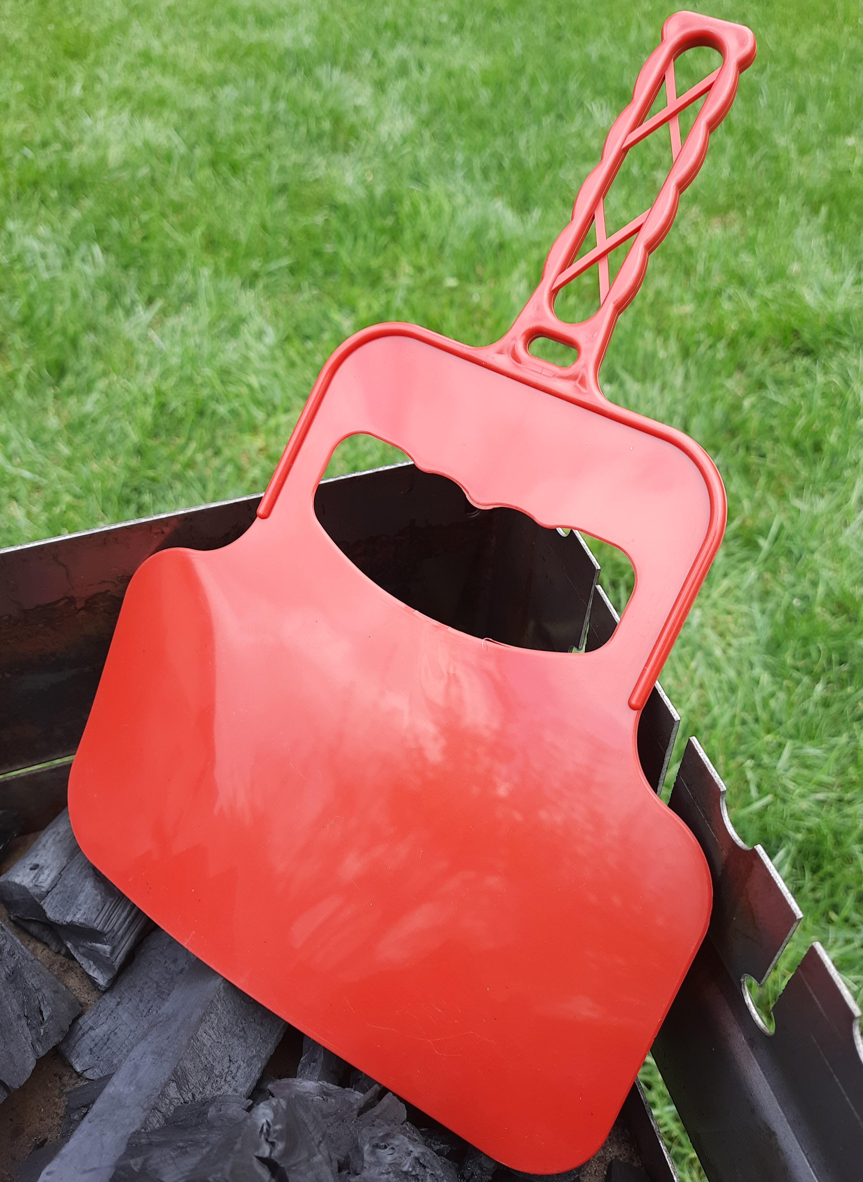 Лопатка-віяло для роздмухування вугілля Червоний