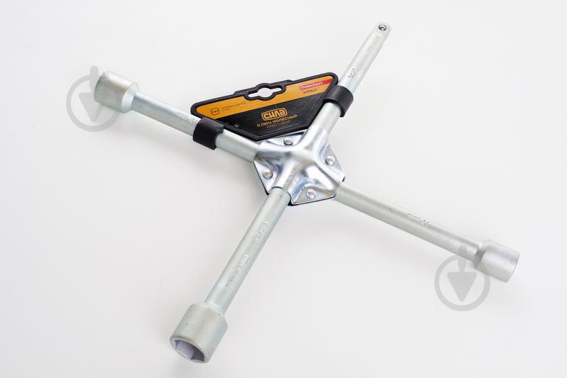 Ключ колесный крестовой СИЛА 17x19x21x1/2 усиленный (041232)