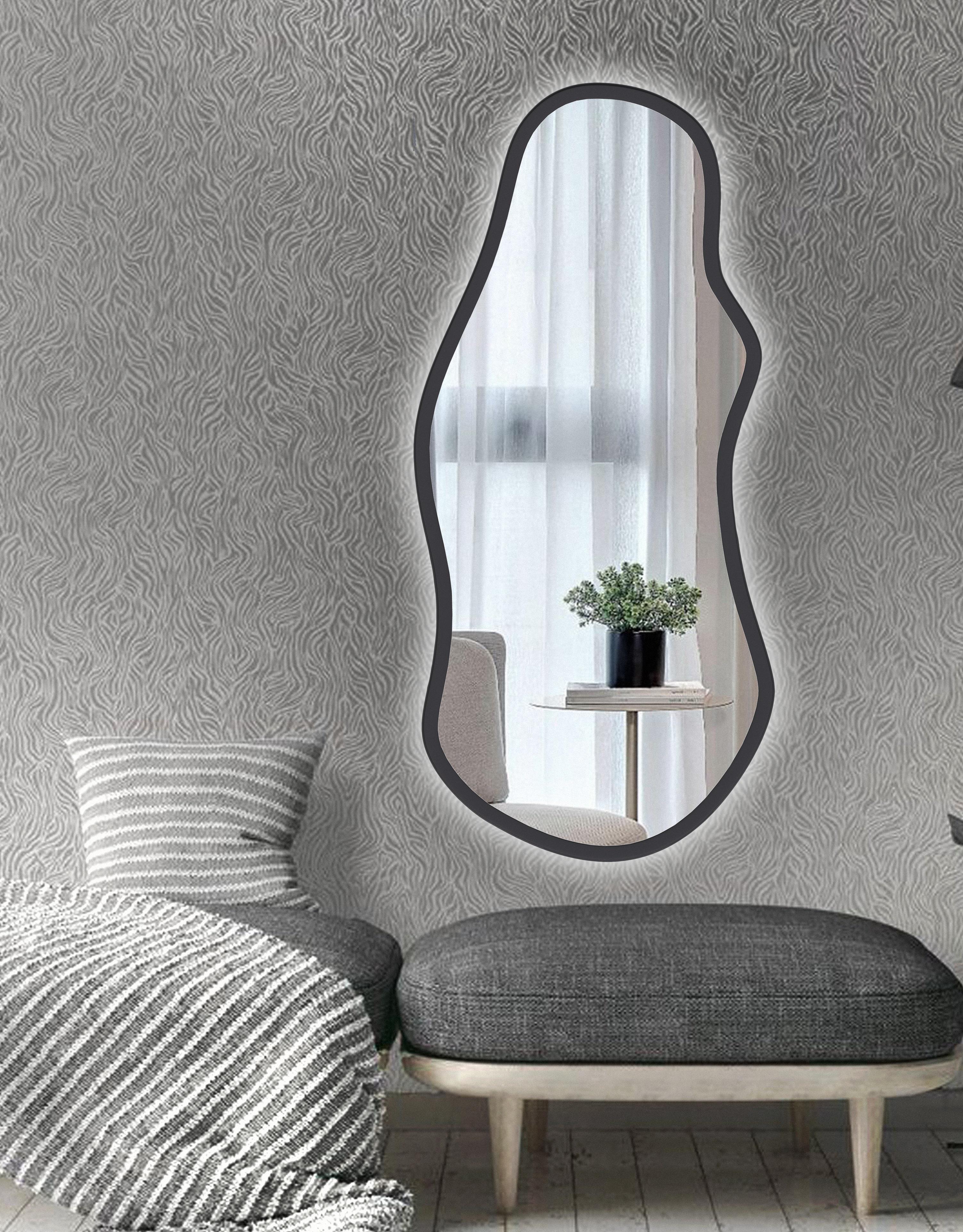 Зеркало Art-com ростовое на основе ЛДСП с подсветкой 1300х600 мм Черный (ЗРЛ9-чорне) Зеркало Art-com ростовое на основе ЛДСП с подсветкой 1300х600 мм Черный (ЗРЛ9-чорне)