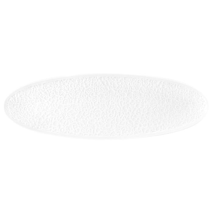 Блюдо сервировочное рельефное Nori-Home Seltmann Weiden 44x14 см Белый (2623297)