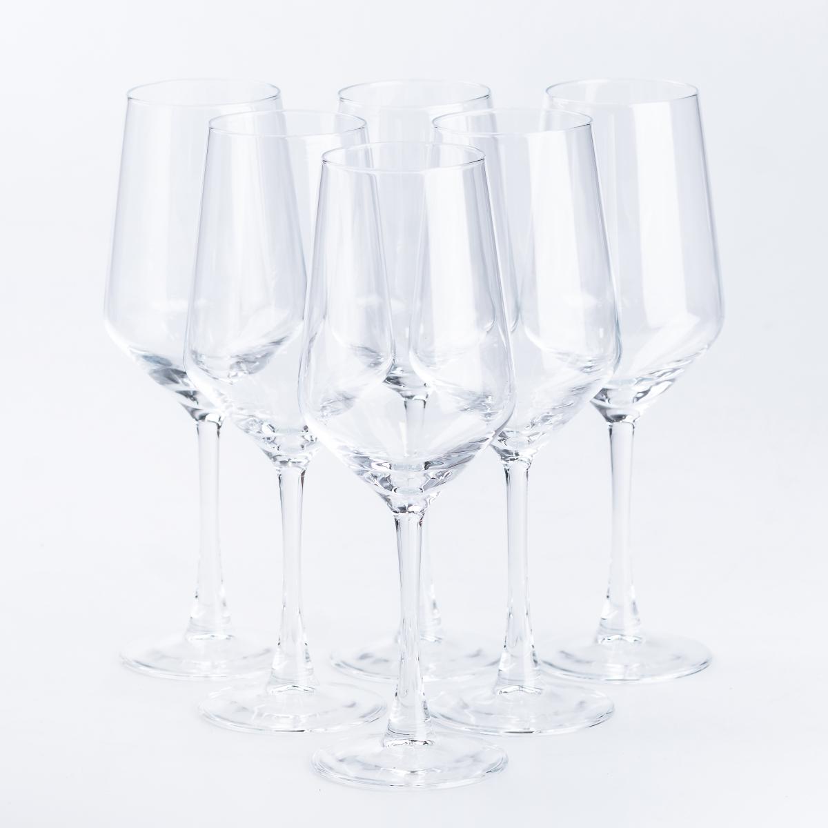 Набор бокалов для вина 6шт. Прозрачный (HP562)
