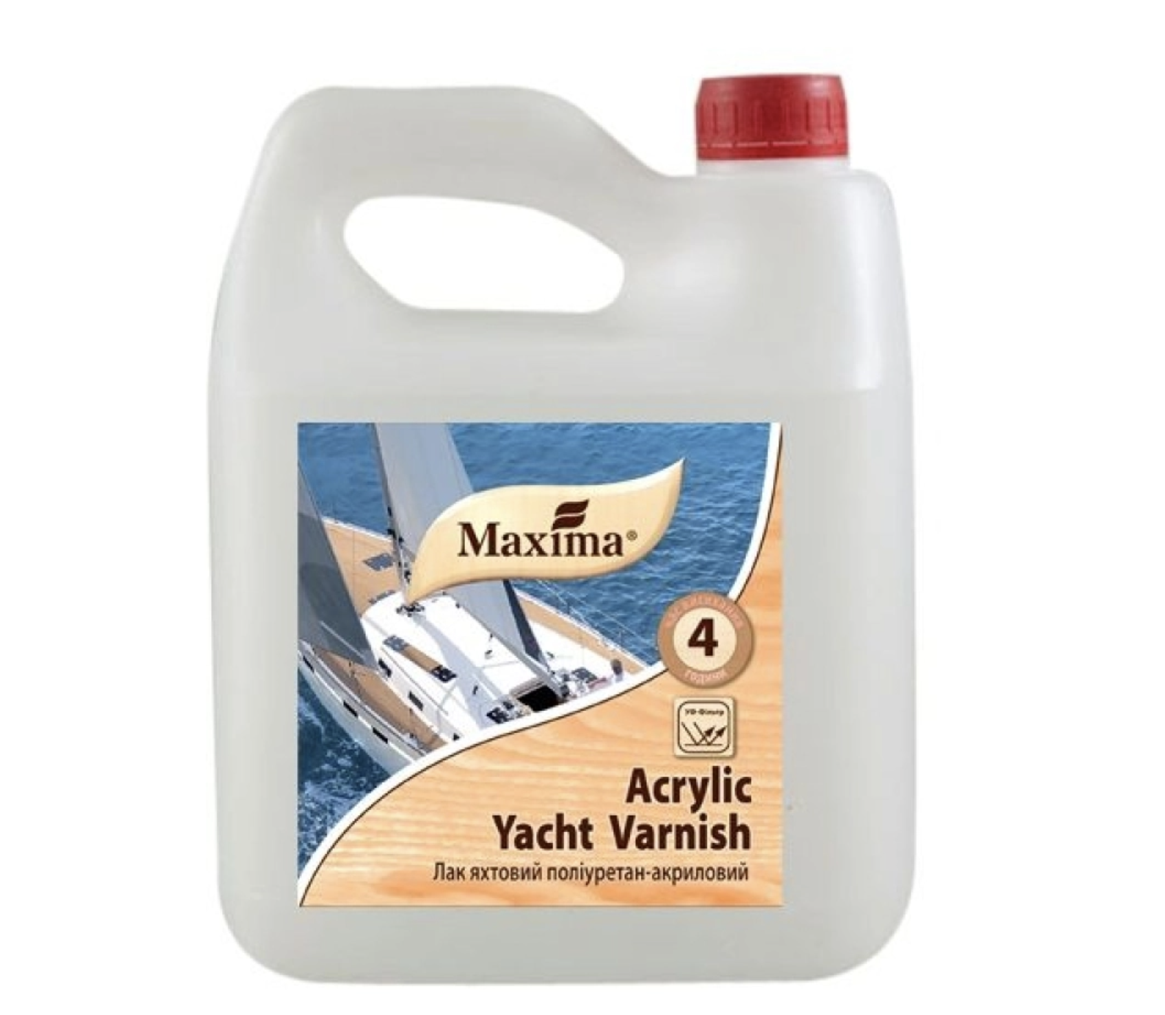Лак яхтенный полиуретан-акриловый Maxima 2,5 л (000009380)