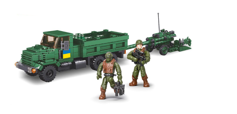 Конструктор ВСУ Limo Toy машина и буксированная гаубица M777 528 дет. (114030)