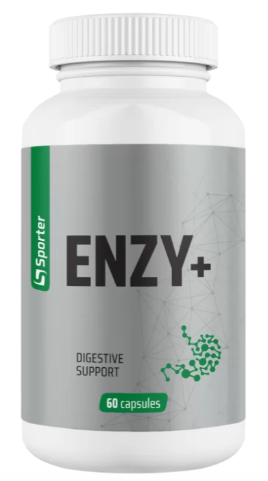 Комплекс пищеварительных ферментов Sporter Enzy+ 60 капсул
