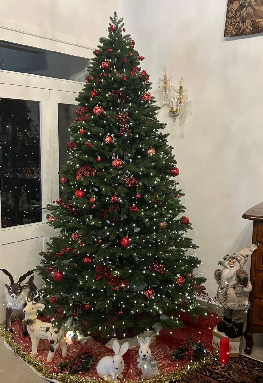 Елка искусственная литая Элегант в коробке с подставкой 4,0 м Зеленый