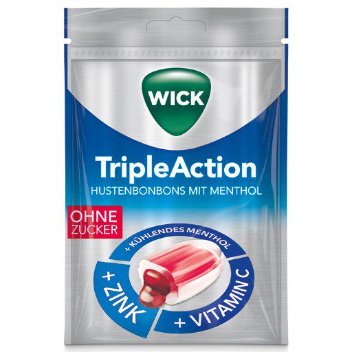 Льодяники Tripleaction Menthol&Cassis ментол і смородина 72 г (P-6910806231267)