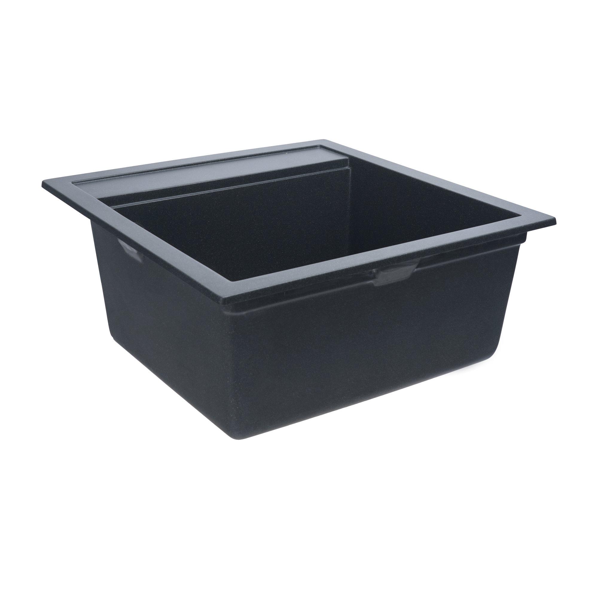 Мийка для кухні гранітна Platinum 5149 FIESTA матова Антрацитовий - фото 2