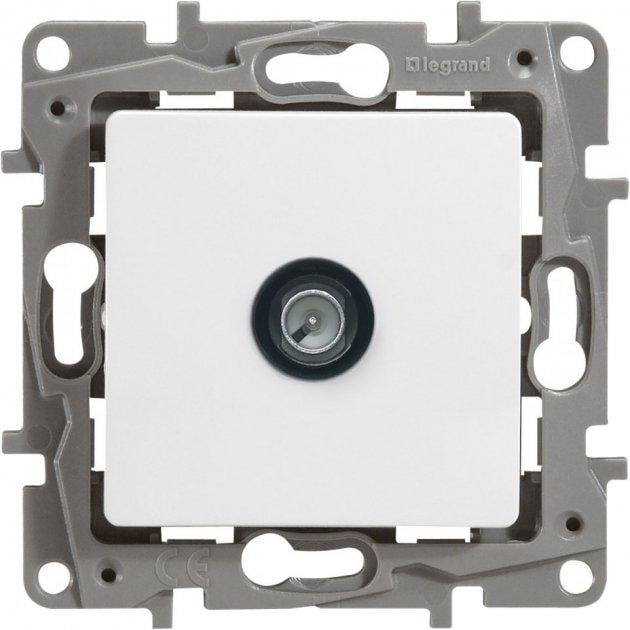 Розетка TV одиночная Legrand 672251 Etika пластиковая для врезного монтажа Белый