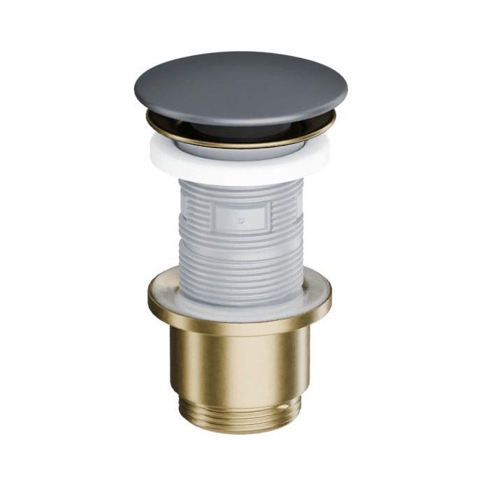 Клапан донный Excellent Design Click-Clack 1 1/4" для умывальника и биде Графит матовый (ARIN.1485.K.01.GRMGB) Клапан донный Excellent Design Click-Clack 1 1/4" для умывальника и биде Графит матовый (ARIN.1485.K.01.GRMGB)
