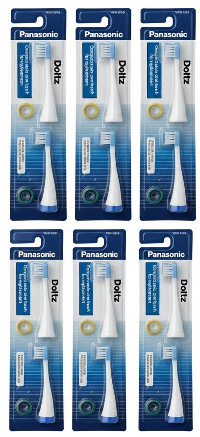 Насадка к электрической зубной щетке Panasonic WEW-0938E-AS3 6 блистеров