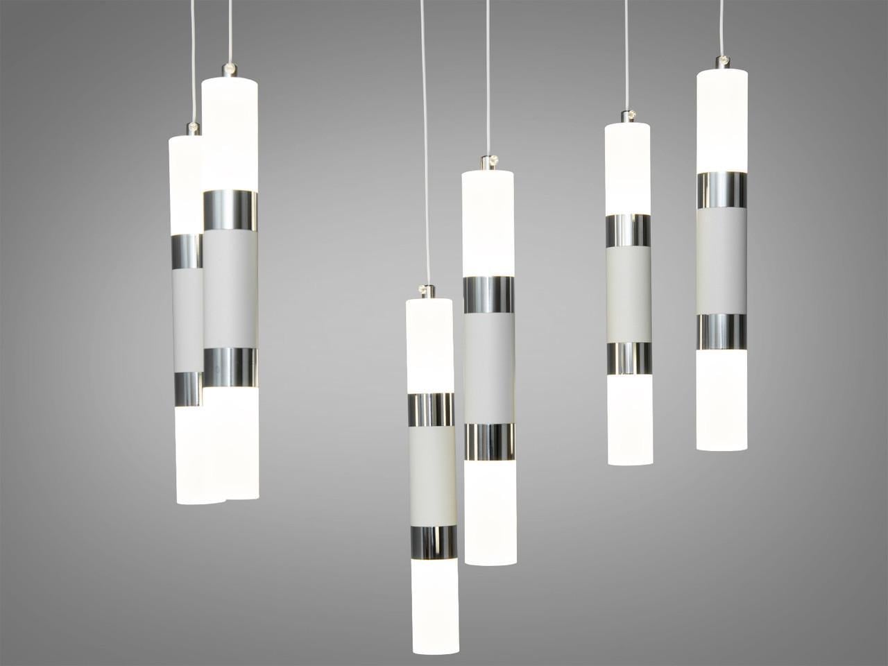 Люстра LED 1015/6CR+WH (2437587298)