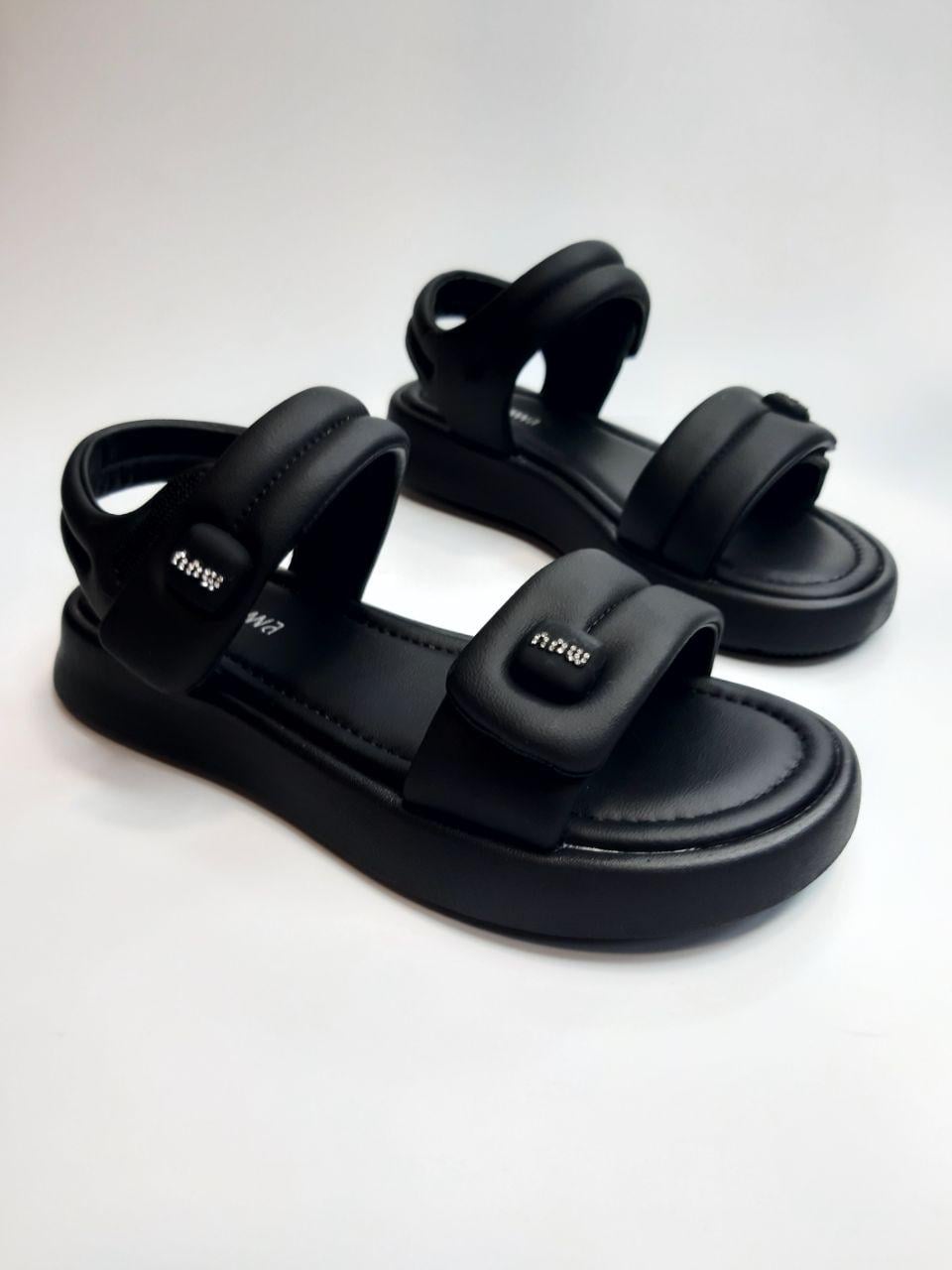Сандалии для девочки Clibee р. 35 22,5 см Черный (0994 black)