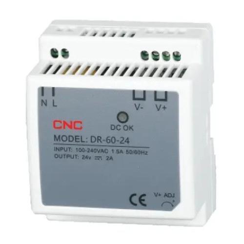 Блок питания на DIN-рейку однофазный CNC DR-60-12V DC In-АС 110-240V/Out-DC 12V 60 Вт (Б00045978)