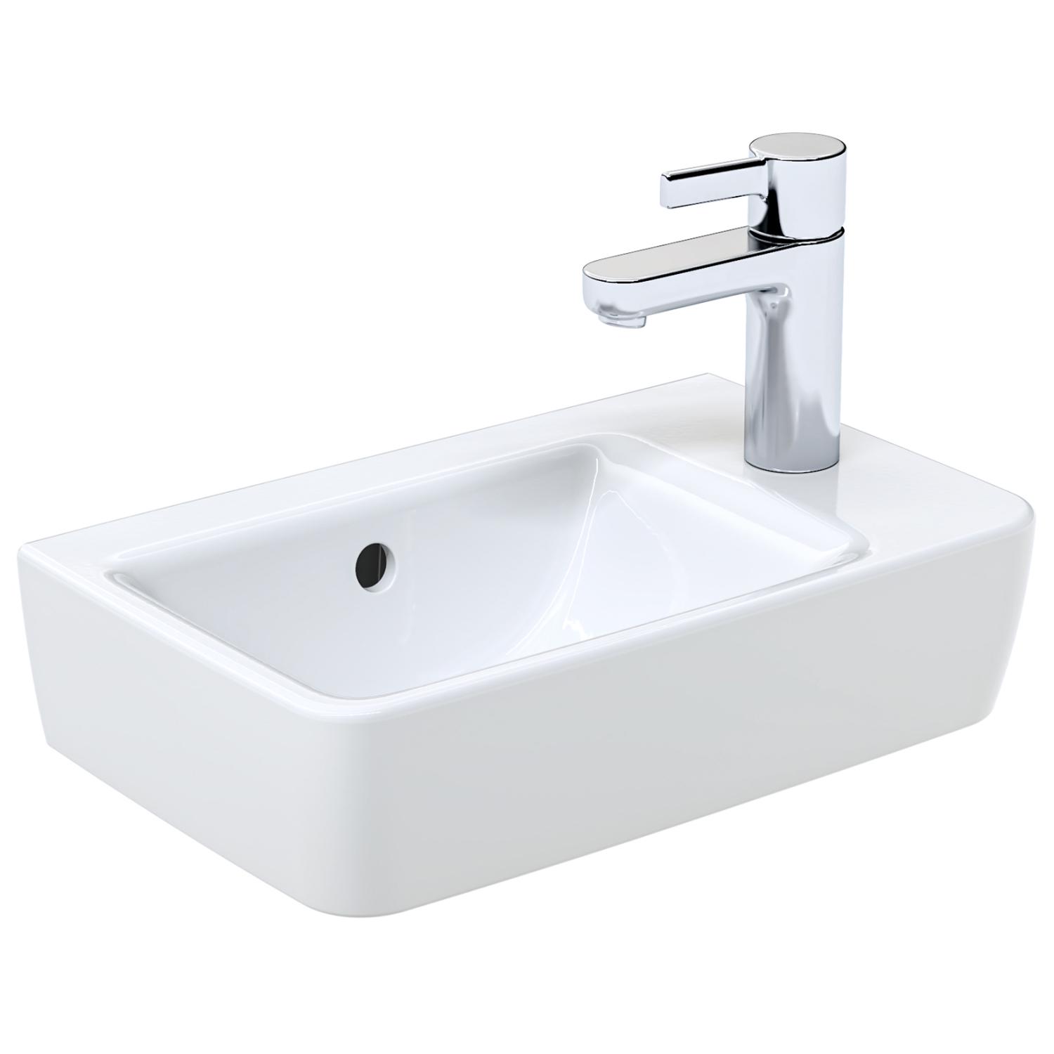 Умывальник подвесной Geberit Selnova 501.517.00.7 400x250x150 мм Белый (249226)