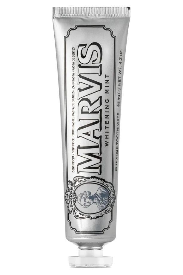 Отбеливающая зубная паста Marvis Whitening Mint мятная 85 мл (8004395111718) Отбеливающая зубная паста Marvis Whitening Mint мятная 85 мл (8004395111718)