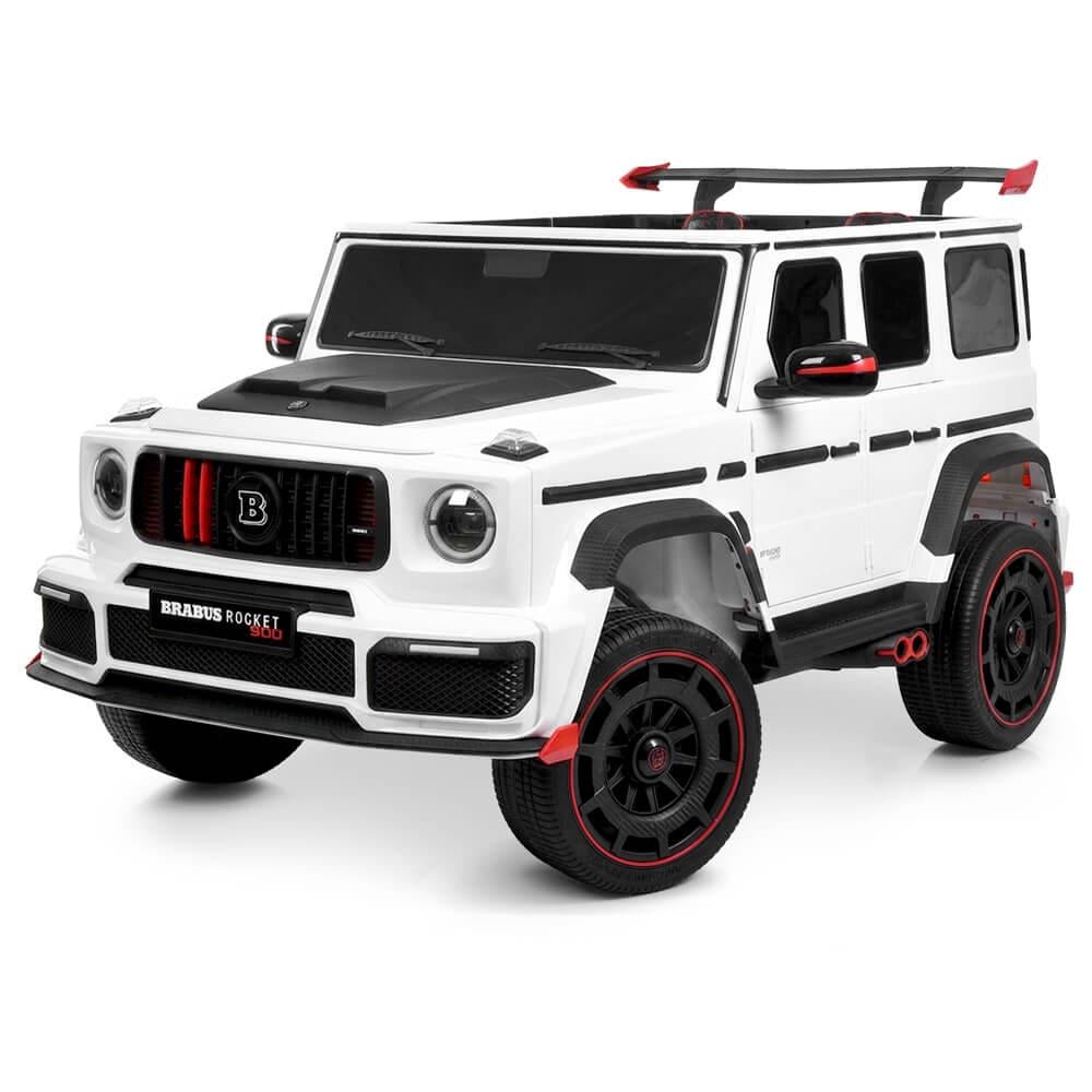 Детский электромобиль джип двухместный Mercedes Brabus Bambi M 6404EBLR-1 24V Белый (1876952767)